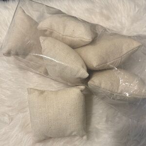 Set of Cream Bracelet/Watch Display Pillows